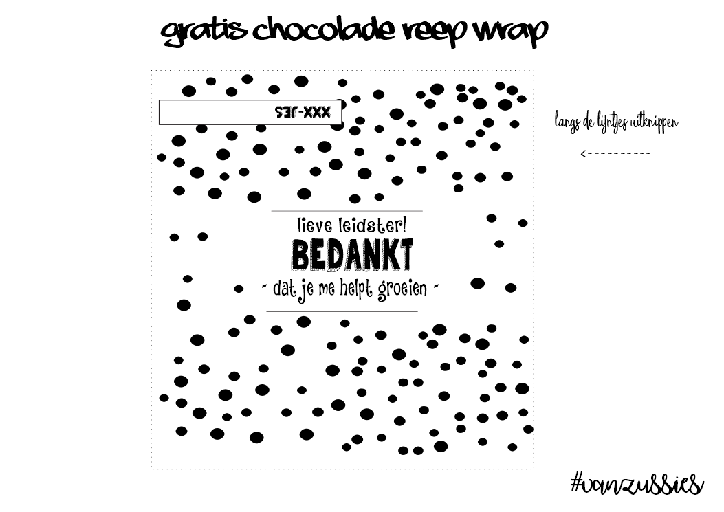 Betere dag van de leidster (kleine chocoladereep) - VanZussies JN-46